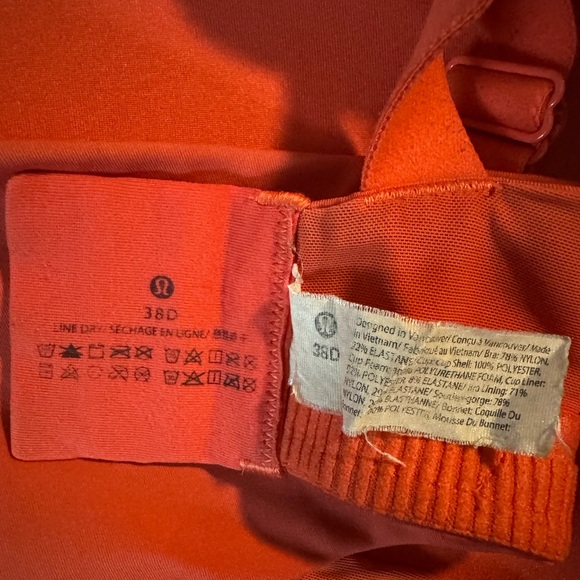 Lululemon Energy Bra High Support Size 38D - Picture 5 of 5